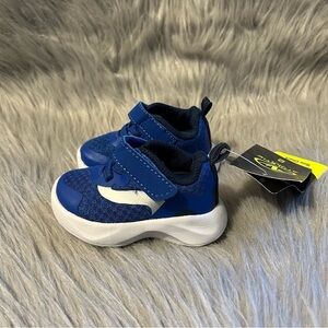 Athletic Works Sneakers‎ Baby Boy’s Size 2 Blue Lightweight Adjustable Shoes
